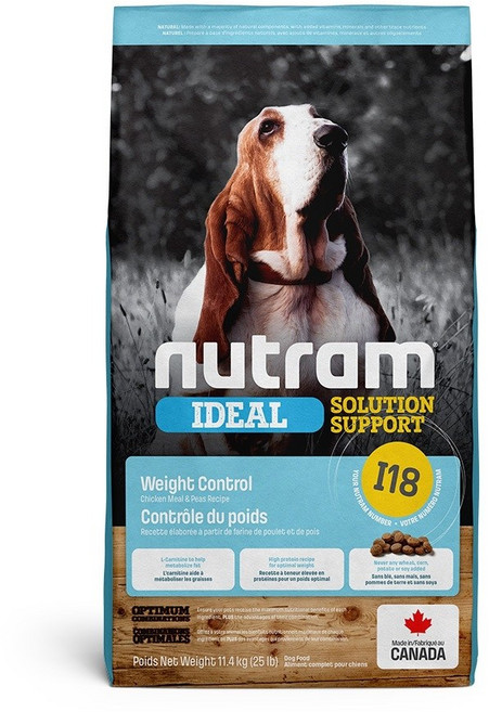 紐頓 Nutram I18 維持體態犬 雞肉+豌豆 狗糧, 1個