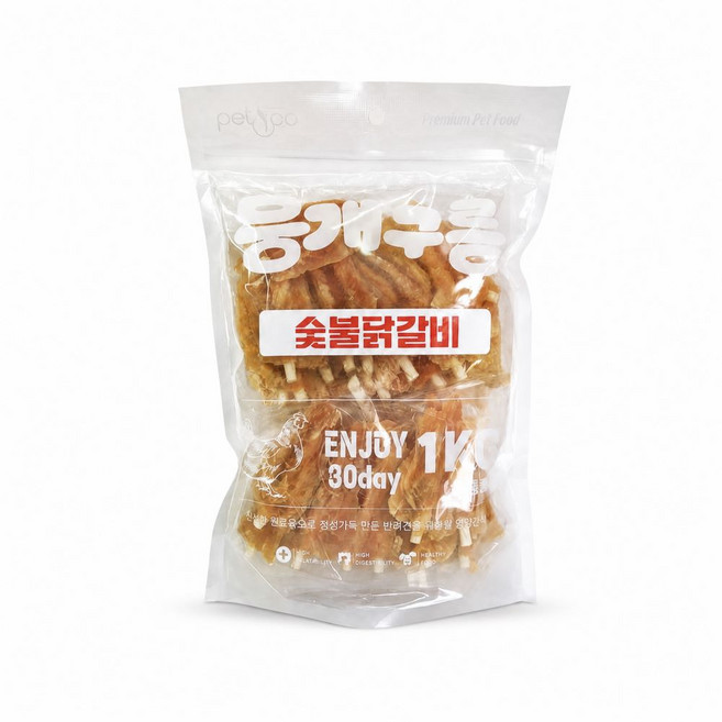 뭉개구름 숯불닭갈비1kg 대용량간식, 1개, 1kg, 숯불닭갈비