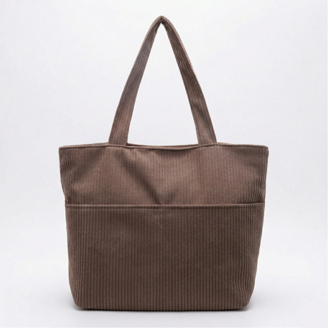 베이직365 코듀로이 오버사이즈 숄더백