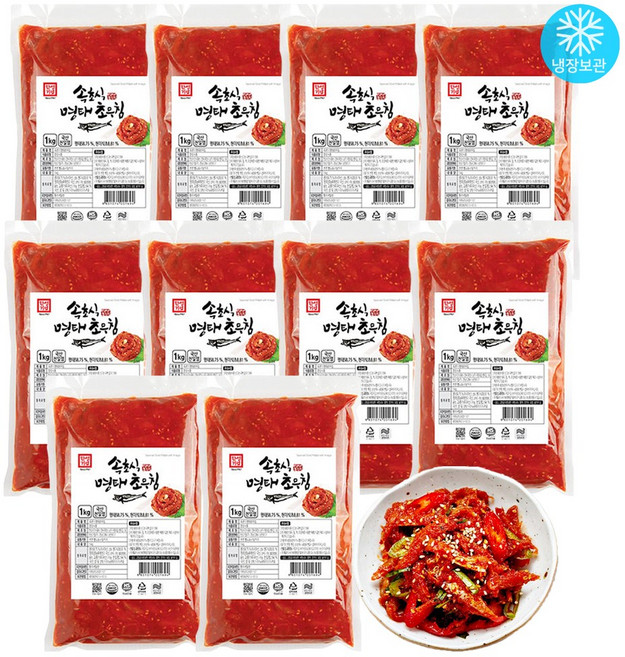 한성 속초식 명태초무침 1box (1kg x10개), 1kg, 10개