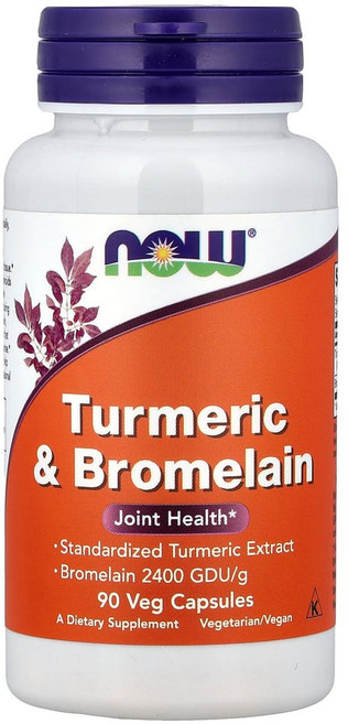 나우푸드 강황 브로멜라인 90 식물성 캡슐, 90정, 1개