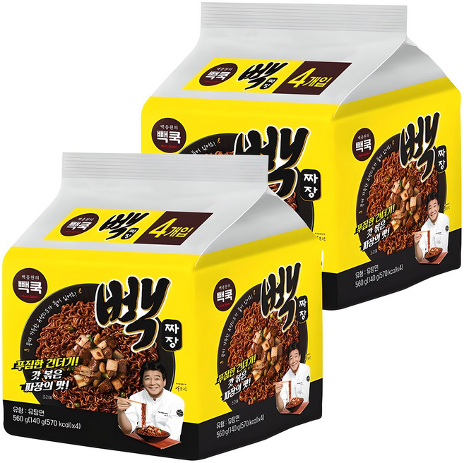 백쿡 빽짜장 140g, 8개