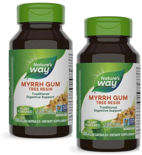 네이처스웨이 몰약 검 트리 레진 캡슐 Nature's Way Myrrh Gum Tree Resin, 2개, 100정 - 쿠팡