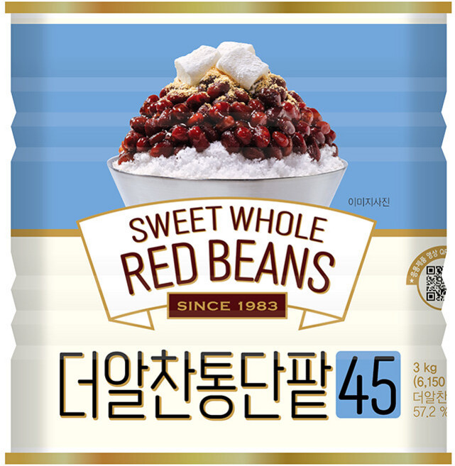 [화과방] 팥빙수 팥 3kg (단팥죽 가능), 1개