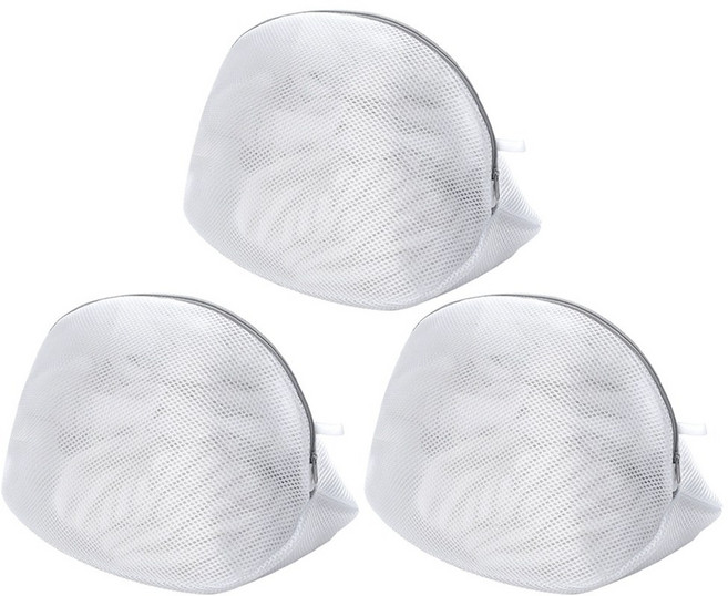 투데이리빙 3개 세트 속옷 신발 세탁망 세탁 빨래 속옷망 브라망 브라 브래지어 삼각 양말 모자 운동화 소형 빨래망, 화이트