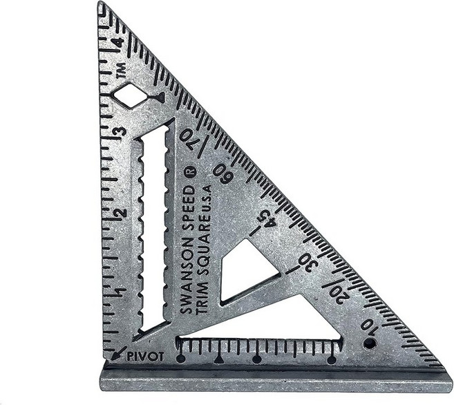 스완슨 툴 주식회사 S0101 7인치 스피드 스퀘어 블루, Trim Speed Square, 4.5 inch