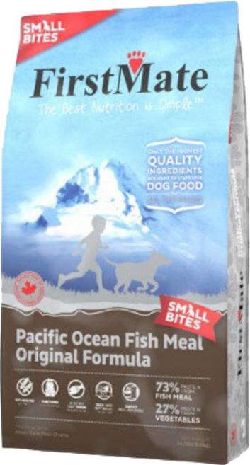 FirstMate 饗宴 太平洋海魚餐原味配方 小顆粒全犬飼料 73%魚肉 27%蔬菜 小型犬適用, 1.8kg, 1個, 混合口味