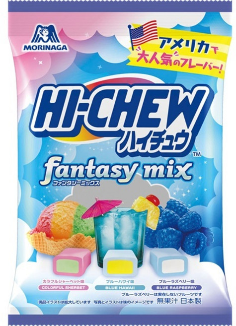 森永 HI-CHEW 嗨啾 夢幻綜合三味夾心糖 68g 彩虹冰/藍夏威夷/藍覆盆子口味, 1個
