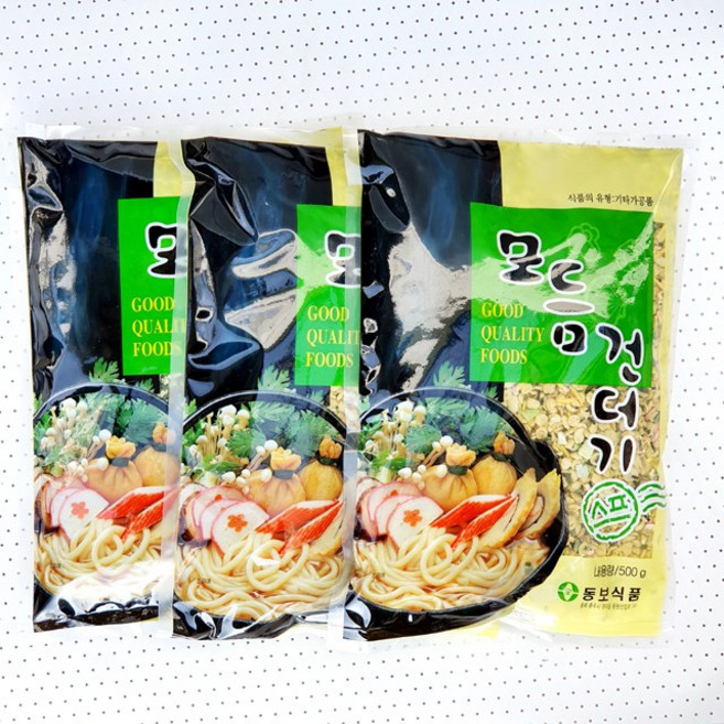동보식품 모듬건더기스프 우동스프 500g, 3개