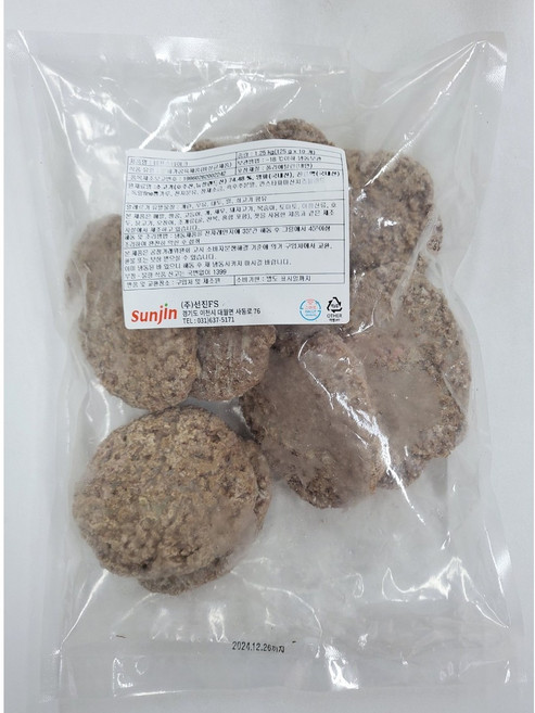 선진FS 육즙가득 소고기패티 비프스테이크, 1.25kg, 1개