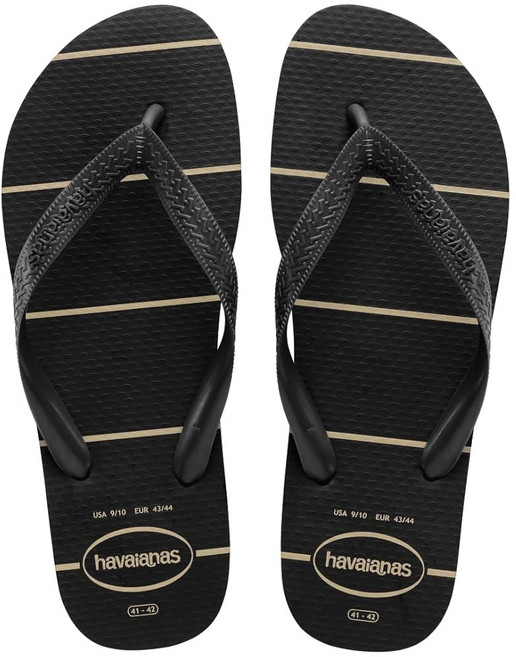 하바이아나스 탑 남성용 여름 플립플롭 샌들 블랙