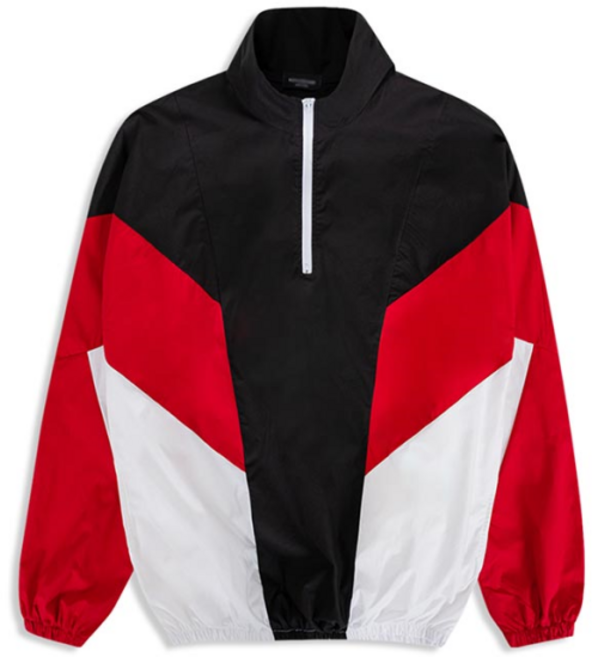 디바옴므 스트릿 배색 아노락 바람막이 자켓 점퍼