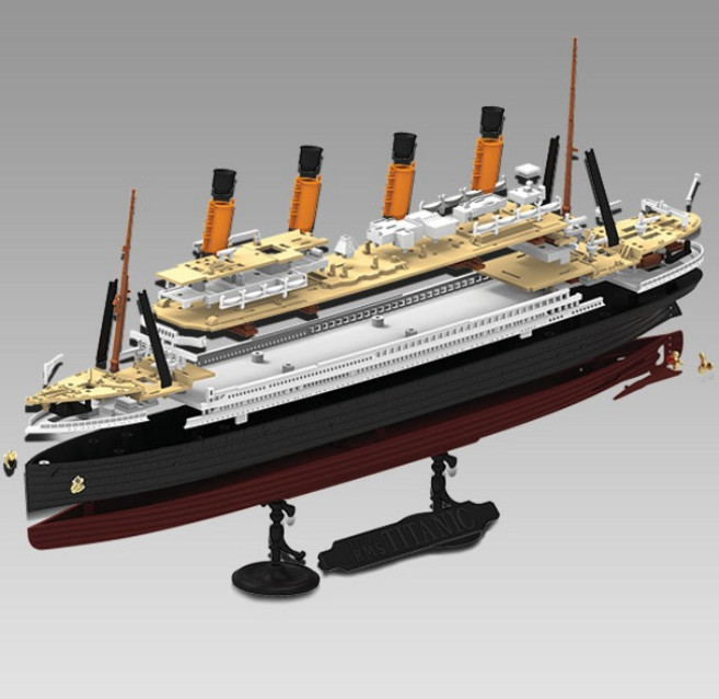 1/1000 RMS 타이타닉 MCP 프라모델 크루즈 키덜트 학생 배, 1개