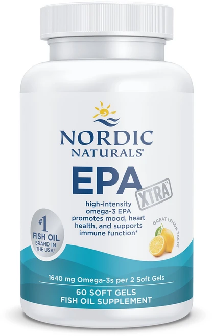 노르딕내츄럴스 EPA 엑스트라스트랭스 1640mg 오메가 3 1000mg 레몬 소프트젤, 60정, 1개 - 쿠팡