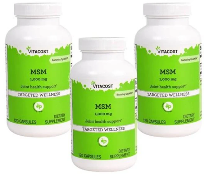 비타코스트 MSM 1000mg 캡슐 120정, 3개 - 쿠팡
