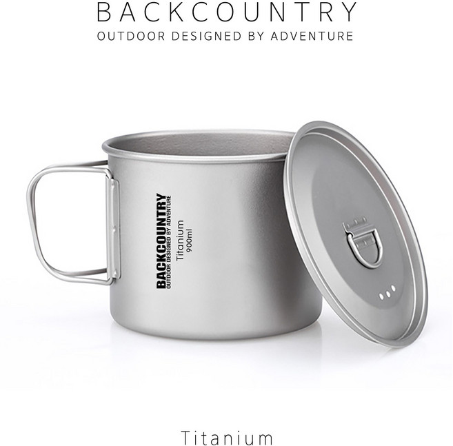 [BACKCOUNTRY] 백컨트리 싱글쿠커 900ml/티타늄 코펠 900ml/캐틀, 티타늄 싱글쿠커 900ml, 1개