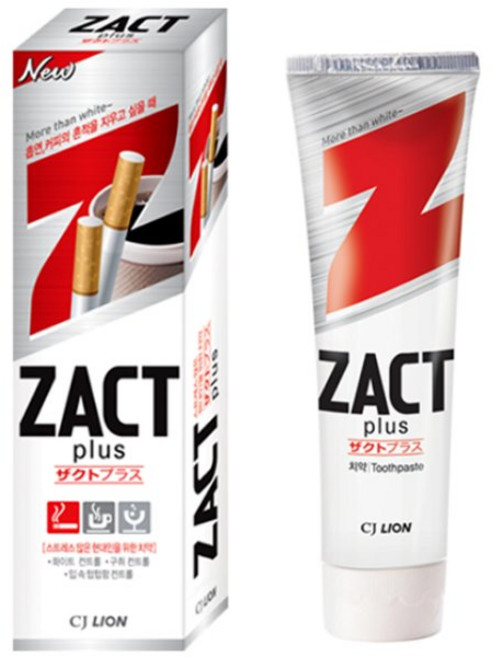 ZACT 작트 플러스 치약 150g 3개 (흡연자용기능성)