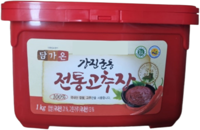 강진군동 국산 전통고추장, 1개, 1kg