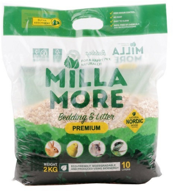 밀라모어 프리미엄 베딩 톱밥, 1개, 1.8kg