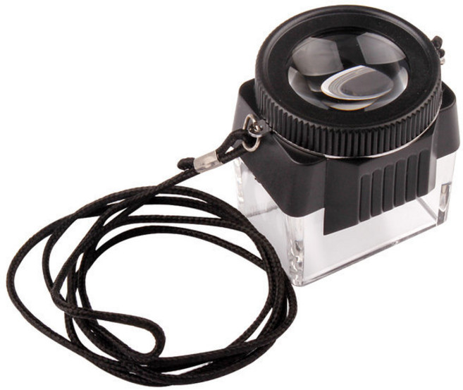 10X 목걸이형 루페 돋보기 휴대용 확대경 현미경 관찰, 10X목걸이형루페