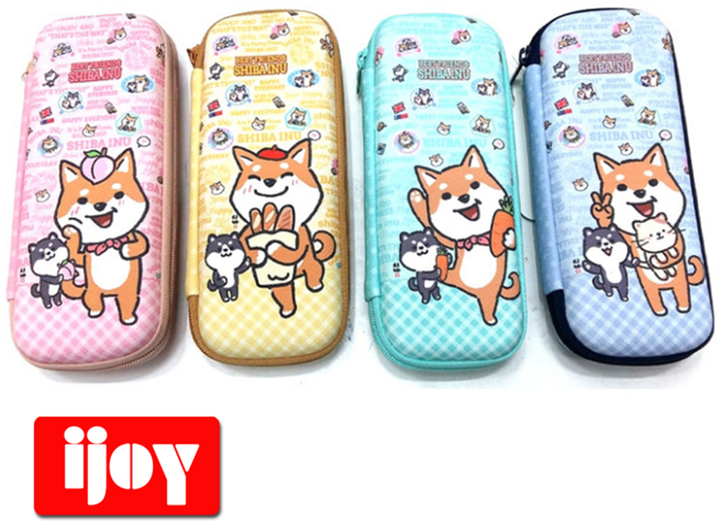 시바견 10000 시바 EVA 필통 펜슬케이스 파우치형, 색상랜덤