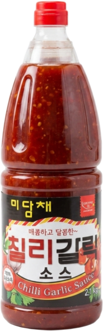 [미담채] 칠리갈릭소스 2.1kg, 1개