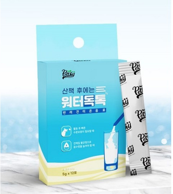 펫씨 강아지 워터독톡 5g x 12p, 이온음료, 60g, 1개