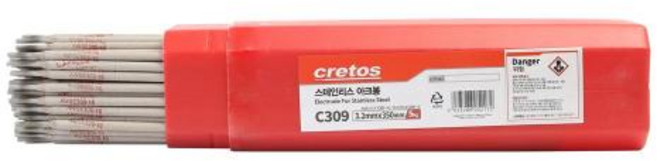 CRETOS 용접봉 피복아크봉(스텐) C309 (3.2mm) 5KG, 1개
