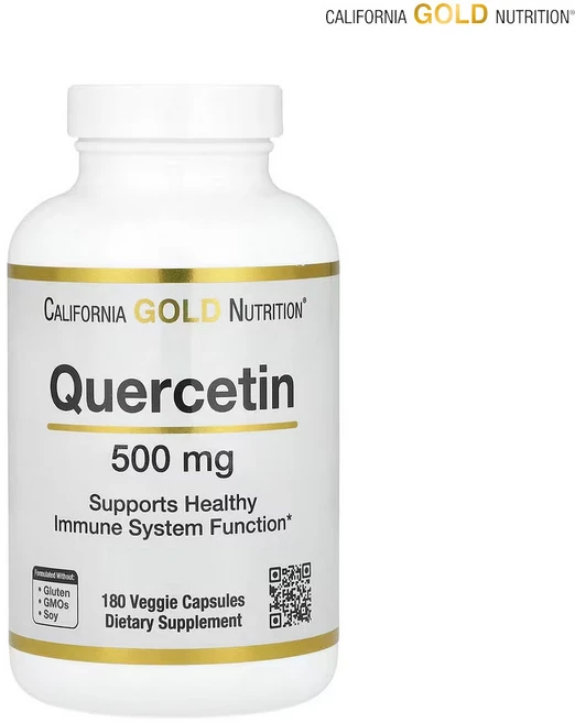 캘리포니아골드뉴트리션 퀘르세틴 500mg 180베지캡슐, 1팩, 180정 - 쿠팡