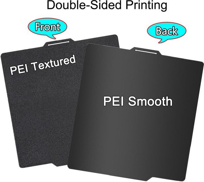BAMBU 연구실용 부드러운 PEI 시트 PEO PET 빌드 플레이트 X1C P1P P1, 15)257x257mm, 1Pcs PEI Smooth