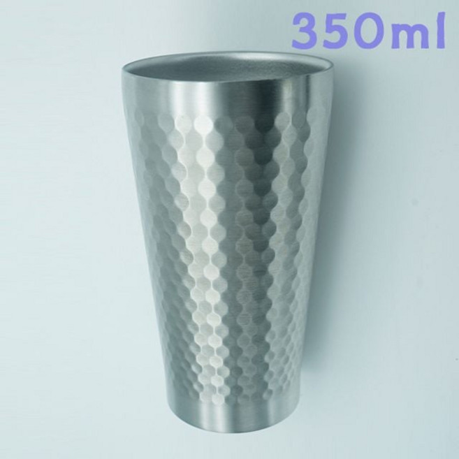 고야 이중 스텐컵 350ml 스텐레스컵 멀티 물컵 벌집 스타일 주방용품 pon+36321iS