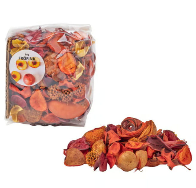 [방긋데이]이케아 포푸리 방향제 프뢰핑크 아들라드, 복숭아향, 1개, 60g