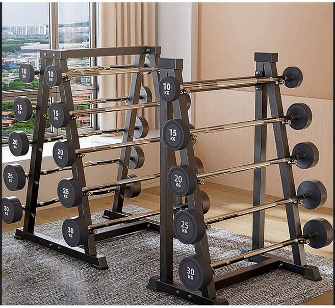 넥스오라 헬스장 바벨거치대 바벨랙 보관대 헬수기구 스틸바벨랙, 1개, 블랙