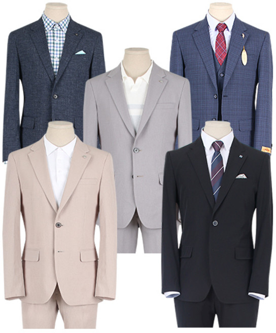 [티지패션 TG패션] 슬림핏 여름 남성 정장세트 5종 모음