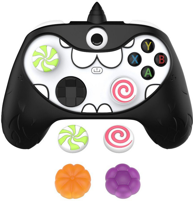 엑스박스 Xbox Series X/S 컨트롤러 실리콘 보호 케이스 도꺠비 커버 로커캡 세트, X3 검은색 컨트롤러
