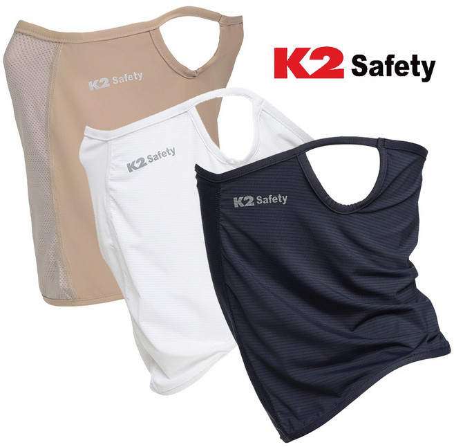 국산 K2 하이크 넥스카프 귀걸이 쿨 마스크 얼굴 햇빛가리개 냉감 머플러 아스킨 AQUAX 자외선 차단 아이스 워머 야외 활동 작업 멀티스카프, K2 넥스카프(베이지)
