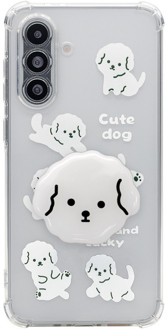 비욘드마켓 캐릭터 톡홀더 투명 휴대폰 케이스