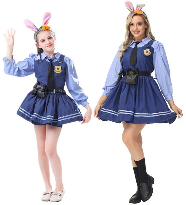 주토피아 주디 코스프레 어린이 소녀용 할로윈 코스튬 의상