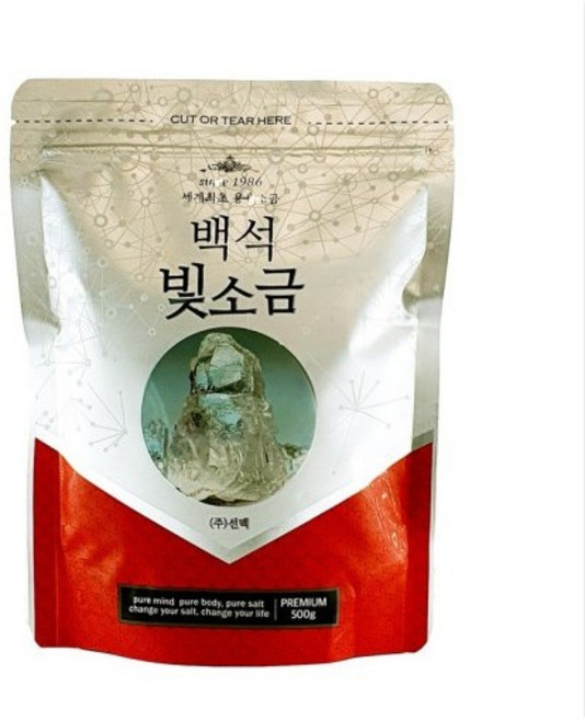 선맥 백석 빛소금 용융소금 조리용 반찬소금, 500g, 1개