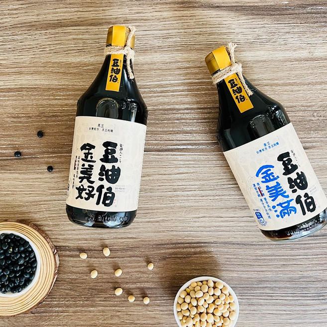 豆油伯 金美好 金美滿 無添加糖釀造醬油, 1個