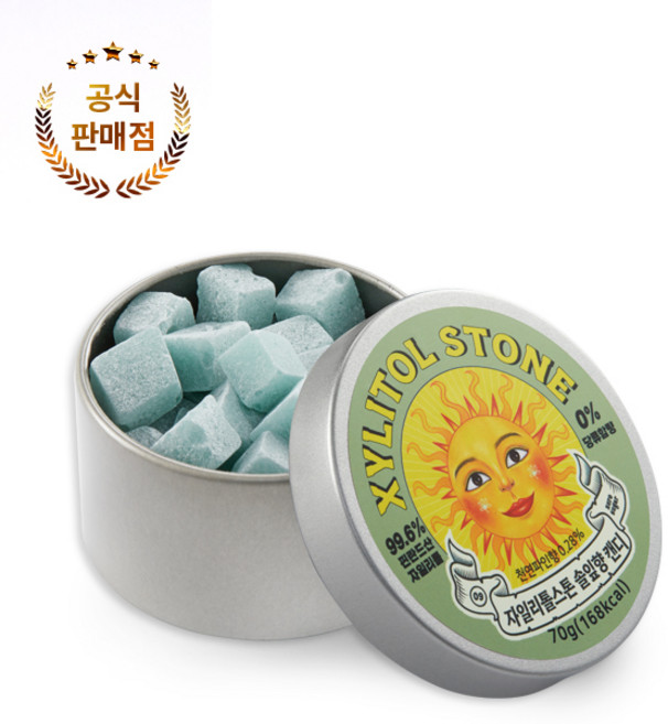 자일리톨스톤 사탕 파인트리, 70g, 1개