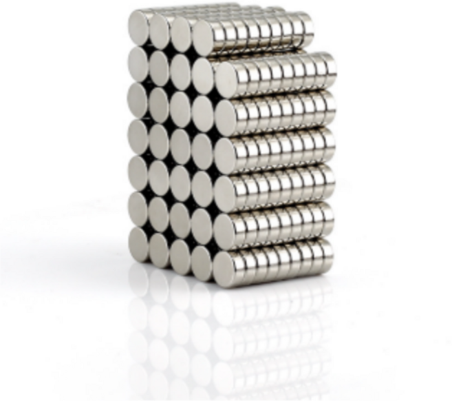 쇼픽스 초강력 네오디움 원형 자석 8mm x 3mm, 50개