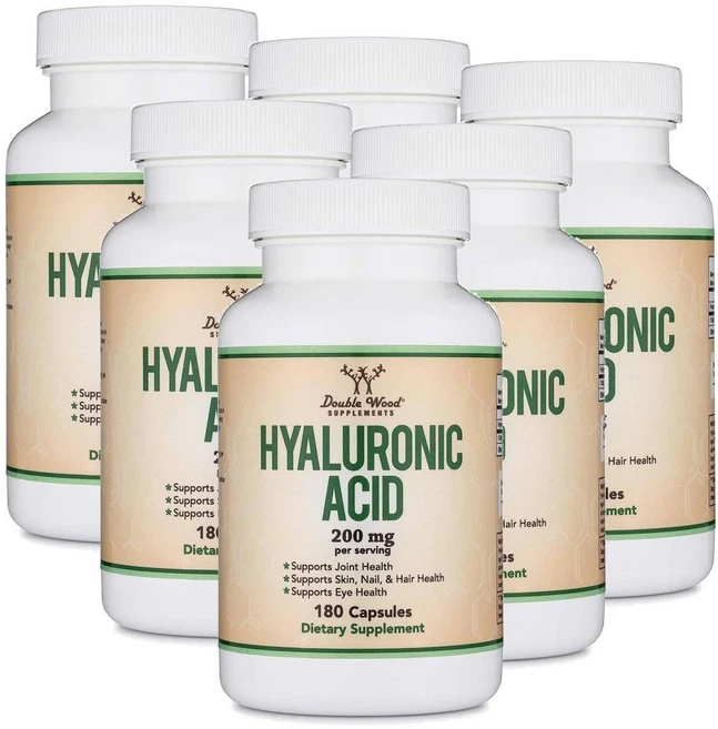 더블우드 히알루론산 200mg 캡슐 Double Wood Hyaluronic Acid, 180정, 6개 - 쿠팡