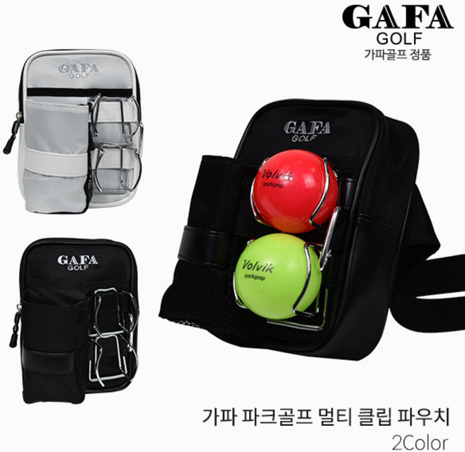 파크골프 가파 멀티파우치 허리색 스포츠힙색 국내생산 골프용품, 블랙, 1개