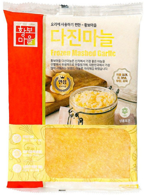 황보마을 냉동 다진마늘 갈은마늘, 1개, 4kg