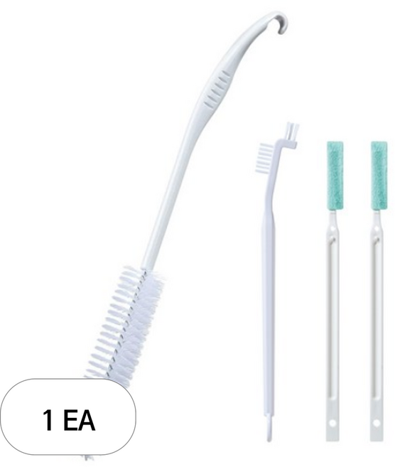 마메이타 좁은 물병 롱 세척솔 + 보온병 마개 전용 크리너, 혼합색상, 1세트