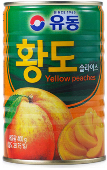 유동 황도 슬라이스 400g x24개(1박스), 24개