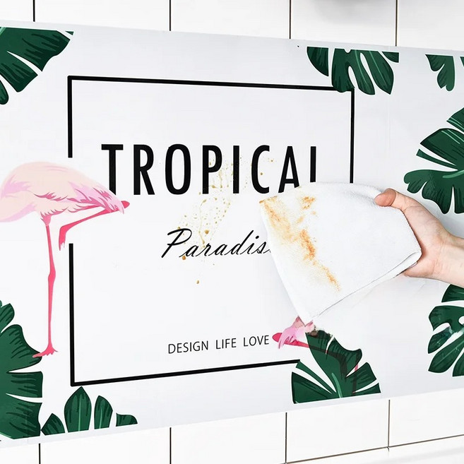 주방용시트지 오염예방 인테리어 알루미늄필름 양념 소스 기름때방지, 1개