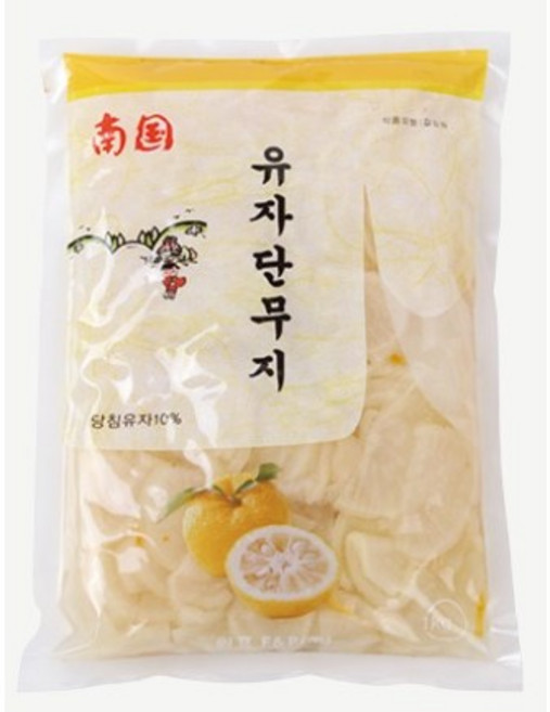 유자단무지 1BOX 1kg 10봉 [원효 남국], 10개
