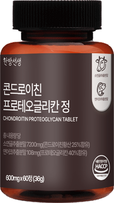 한방선생 콘드로이친 프로테오글리칸 정 36g, 60정, 1개